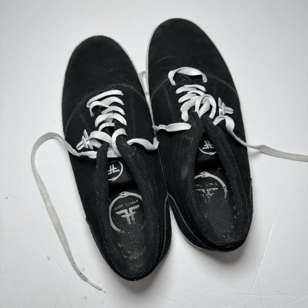 Fallen DOA Black Suede Skate Shoes Men 12 / 46 EU Streetwear Skateboard‎ Grunge
